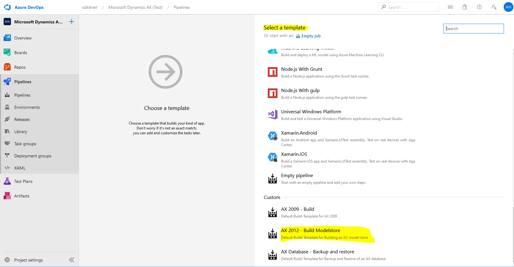 Define configuration file